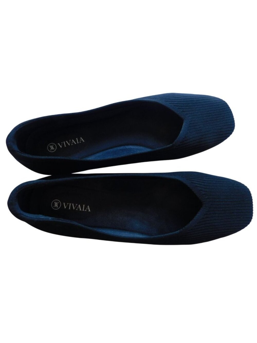 Vivaia Womens Margot 2.0 Black Knit Square Toe Ballet Flats Size 39.5 8.5 / 9 - Picture 5 of 7